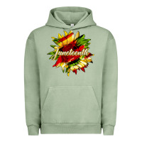 Pigment Oil Green juneteenth sunflower black lives matter Urban Hoodie - HRA Design Shop