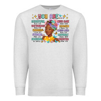Oatmeal Heather you are beautiful victorious enough strong Premium Sweatshirt - MaliasSmallBusiness