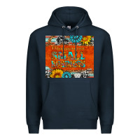 Navy minding my own small business Premium Hoodie - HRA Design Shop