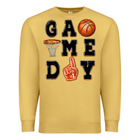 Antique Gold basketball game day Premium Sweatshirt - MaliasSmallBusiness
