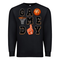 Black basketball game day Premium Sweatshirt - MaliasSmallBusiness