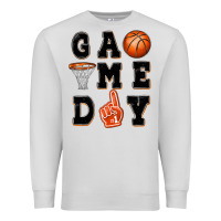 Dove Grey basketball game day Premium Sweatshirt - MaliasSmallBusiness