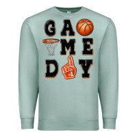 Seafoam basketball game day Premium Sweatshirt - MaliasSmallBusiness