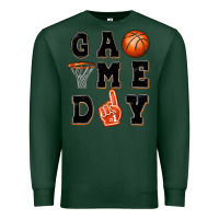 Sports Green basketball game day Premium Sweatshirt - MaliasSmallBusiness