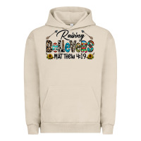 Pigment French Oak raising believers Urban Hoodie - CowhideDigitalArt