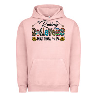 Pigment Salmon raising believers Urban Hoodie - CowhideDigitalArt