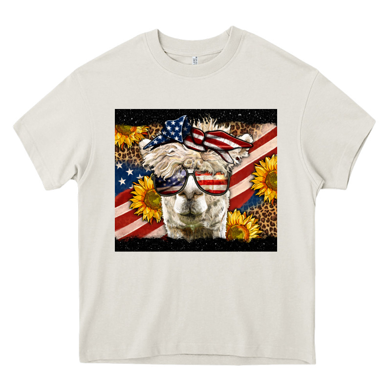 Western 4th Of July Lama Heavy Core Tee by LillyAllenDesigns | Teevron