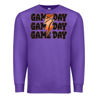 Purple game day game day game day basketball Premium Sweatshirt - MaliasSmallBusiness