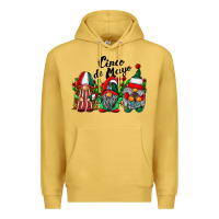Antique Gold cinco de mayo mexican flag gnomes Premium Hoodie - RacoonDesign