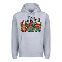 Heather Grey cinco de mayo mexican flag gnomes Premium Hoodie - RacoonDesign