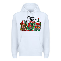 White cinco de mayo mexican flag gnomes Premium Hoodie - RacoonDesign