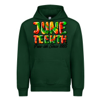 Forest Green juneteenth free ish since 1865 Urban Hoodie - HRA Design Shop