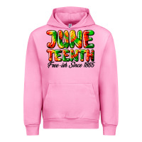 Fuchsia Pink juneteenth free ish since 1865 Urban Hoodie - HRA Design Shop