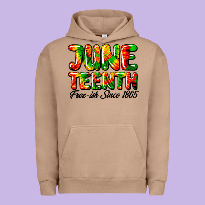 Juneteenth Free Ish Since 1865 Urban Hoodie Designed By Hra Design Shop