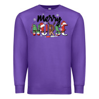 Purple merry nurse Premium Sweatshirt - MaliasSmallBusiness