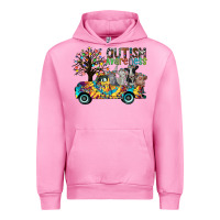 Fuchsia Pink autism avareness3 Urban Hoodie - CowhideDigitalArt