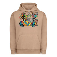 Pigment Burro autism avareness3 Urban Hoodie - CowhideDigitalArt