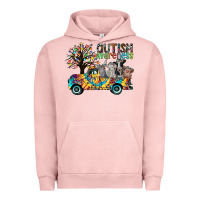 Pigment Salmon autism avareness3 Urban Hoodie - CowhideDigitalArt
