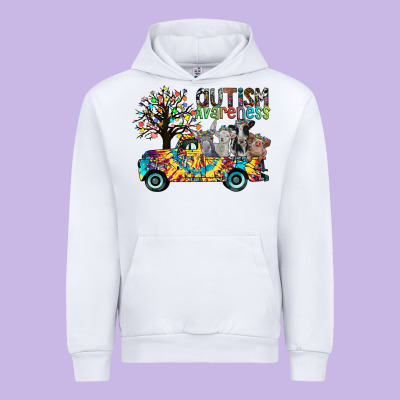 Autism Avareness3 Urban Hoodie Designed By Cowhidedigitalart