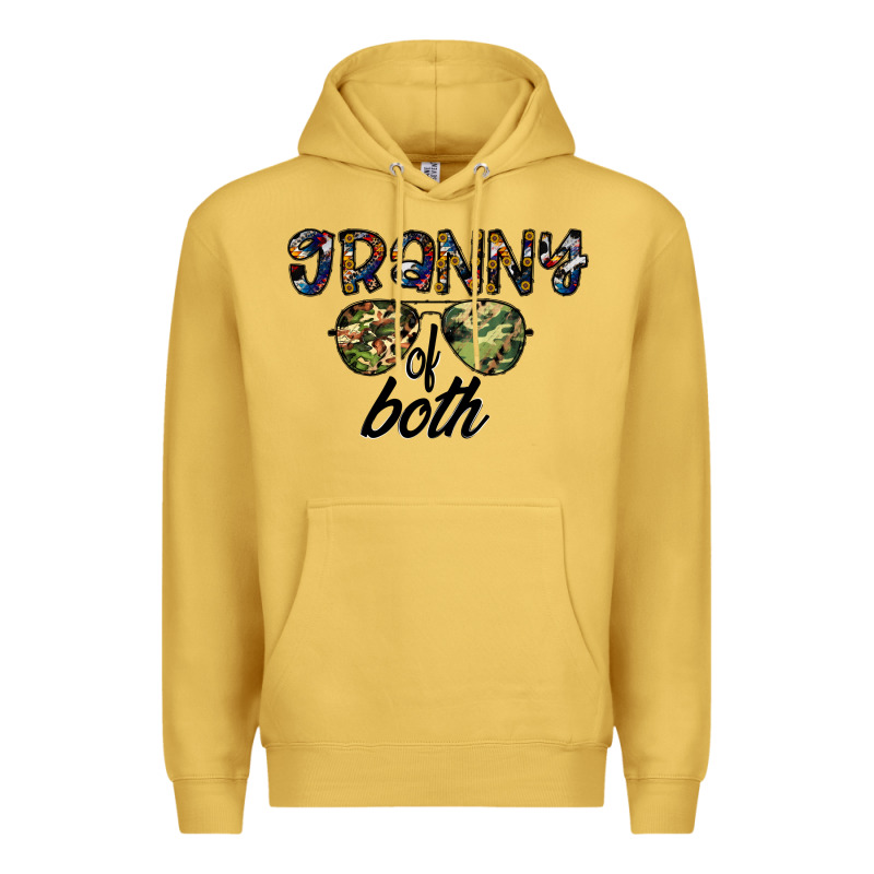 Granny Of Both Premium Hoodie by CowhideDigitalArt | Teevron