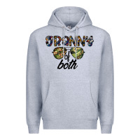Heather Grey granny of both Premium Hoodie - CowhideDigitalArt