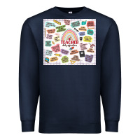 Navy teacher daily affirmations Premium Sweatshirt - MaliasSmallBusiness