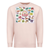 Pale Pink teacher daily affirmations Premium Sweatshirt - MaliasSmallBusiness
