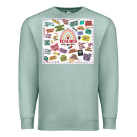 Seafoam teacher daily affirmations Premium Sweatshirt - MaliasSmallBusiness