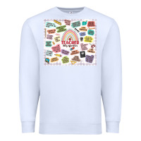 White teacher daily affirmations Premium Sweatshirt - MaliasSmallBusiness