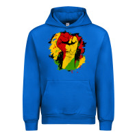 Cobalt juneteenth fist Urban Hoodie - HRA Design Shop