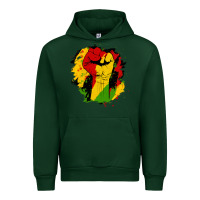Forest Green juneteenth fist Urban Hoodie - HRA Design Shop
