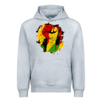 Heather Grey juneteenth fist Urban Hoodie - HRA Design Shop
