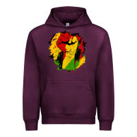 Mauve Wine juneteenth fist Urban Hoodie - HRA Design Shop