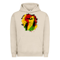 Pigment French Oak juneteenth fist Urban Hoodie - HRA Design Shop