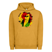 Pigment Peanut Butter juneteenth fist Urban Hoodie - HRA Design Shop
