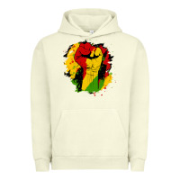Pigment Pistachio juneteenth fist Urban Hoodie - HRA Design Shop