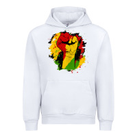 White juneteenth fist Urban Hoodie - HRA Design Shop