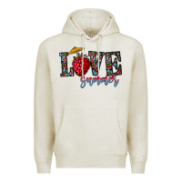 Oatmeal Heather love summer Premium Hoodie - CowhideDigitalArt