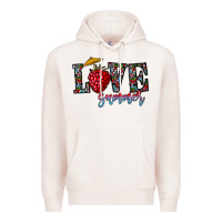 Pale Pink love summer Premium Hoodie - CowhideDigitalArt