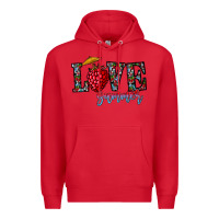 Red love summer Premium Hoodie - CowhideDigitalArt