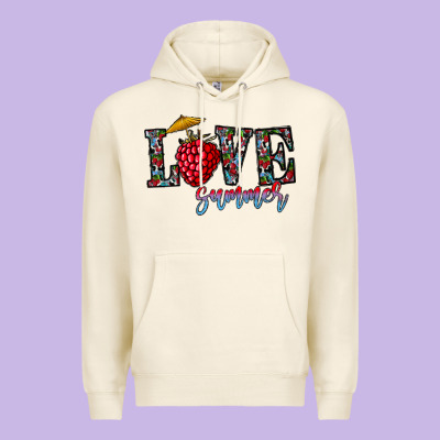 Love Summer Premium Hoodie Designed By Cowhidedigitalart