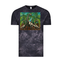 Cloud Black brachiosaurus Vintage Tee - Artiststas