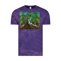 Cloud Purple brachiosaurus Vintage Tee - Artiststas