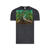 Vintage Black brachiosaurus Vintage Tee - Artiststas