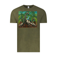 Vintage Olive brachiosaurus Vintage Tee - Artiststas