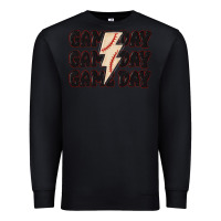 Black game day game day baseball Premium Sweatshirt - MaliasSmallBusiness