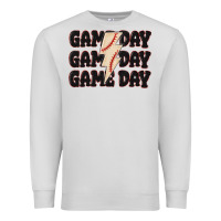 Dove Grey game day game day baseball Premium Sweatshirt - MaliasSmallBusiness