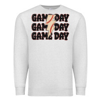 Oatmeal Heather game day game day baseball Premium Sweatshirt - MaliasSmallBusiness