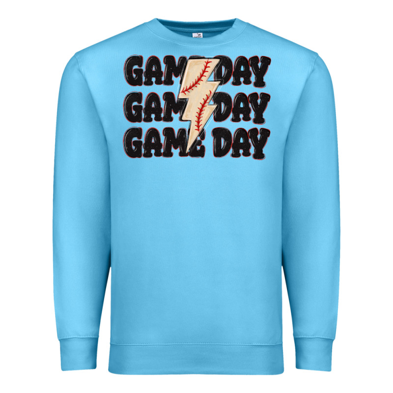 Game Day Game Day Baseball Premium Sweatshirt by MaliasSmallBusiness | Teevron