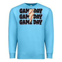 Ocean Blue game day game day baseball Premium Sweatshirt - MaliasSmallBusiness